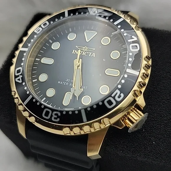 NEW 47226 Invicta Black and Gold Pro Diver Neptune Mens 48mm Gold Black Watch - Picture 3 of 7